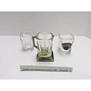 Vintage Camel Cigarette Shot Glasses DH54